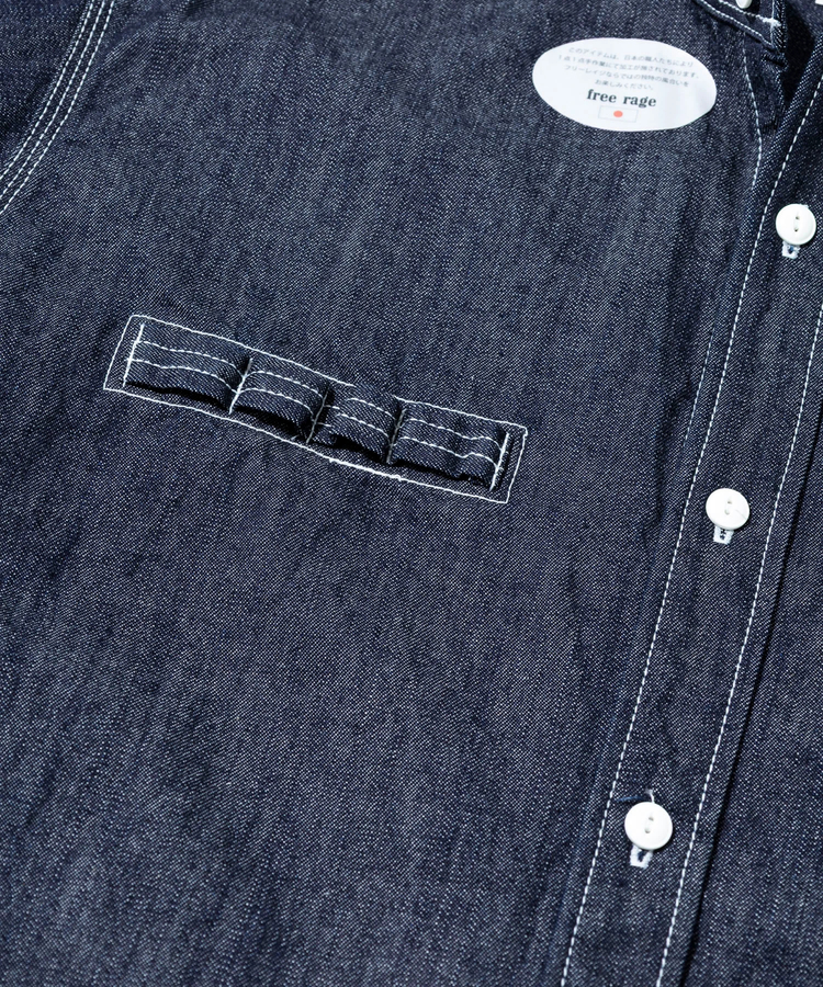go slow caravan(ゴースローキャラバン) |【GSC別注】FREE RAGE/フリーレイジ PLAYWORK デニムシャツ-SP《HAND PAINT》 (MENS)
