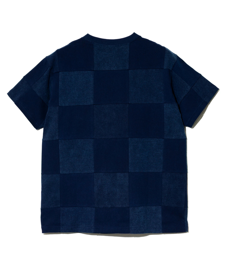 go slow caravan(ゴースローキャラバン) |GOOD ON/グッドオン INDIGO PATCH WORK TEE (MENS)