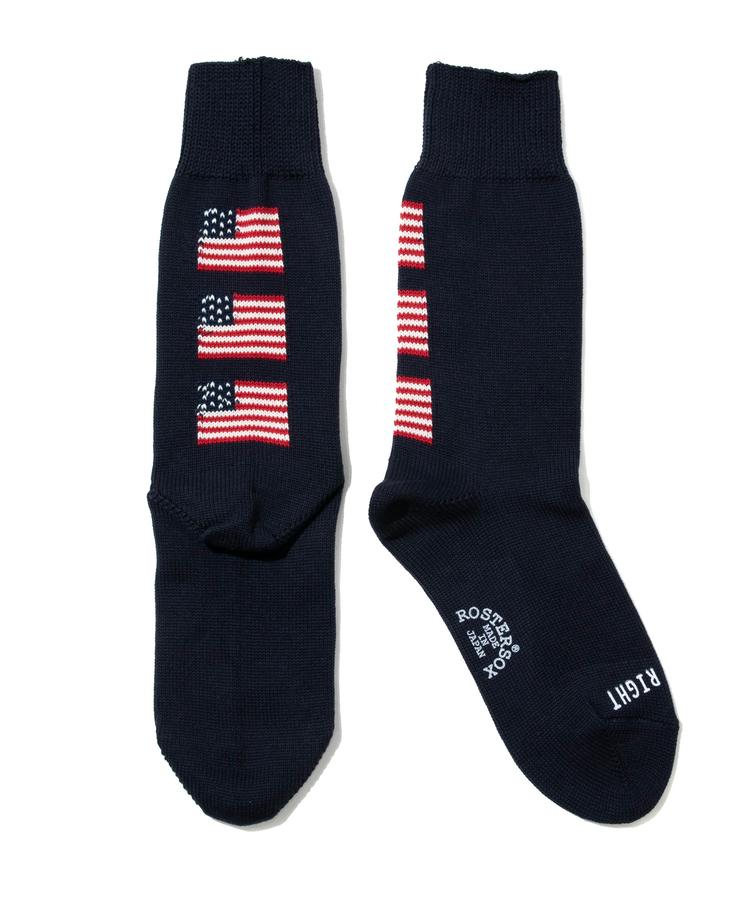 go slow caravan(ゴースローキャラバン) |ROSTER SOX/ロスターソックス USA FLAG by X (MENS/WOMENS)