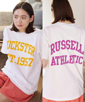 go slow caravan(ゴースローキャラバン) |DUCKSTER/ダックスター RUSSELL ATHLETIC 別注TEE《カレッジビッグロゴ》 (MENS)