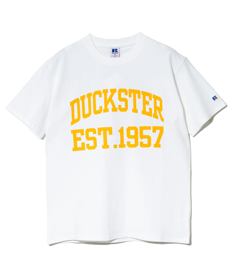 go slow caravan(ゴースローキャラバン) |DUCKSTER/ダックスター RUSSELL ATHLETIC 別注TEE《カレッジビッグロゴ》 (MENS)