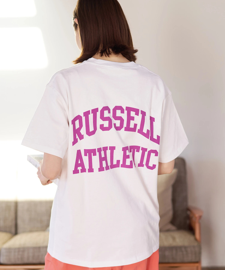 go slow caravan(ゴースローキャラバン) |DUCKSTER/ダックスター RUSSELL ATHLETIC 別注TEE《カレッジビッグロゴ》 (MENS)