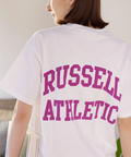 go slow caravan(ゴースローキャラバン) |DUCKSTER/ダックスター RUSSELL ATHLETIC 別注TEE《カレッジビッグロゴ》 (MENS)