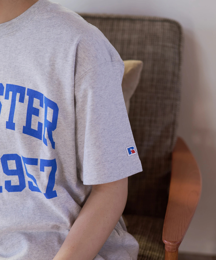go slow caravan(ゴースローキャラバン) |DUCKSTER/ダックスター RUSSELL ATHLETIC 別注TEE《カレッジビッグロゴ》 (MENS)
