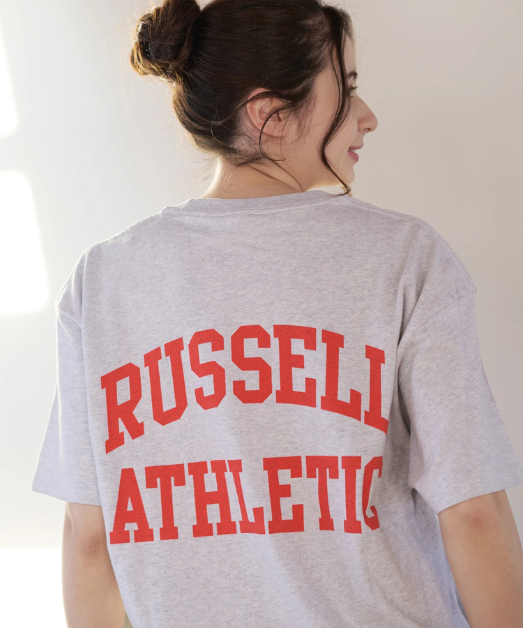 go slow caravan(ゴースローキャラバン) |DUCKSTER/ダックスター RUSSELL ATHLETIC 別注TEE《カレッジビッグロゴ》 (MENS)