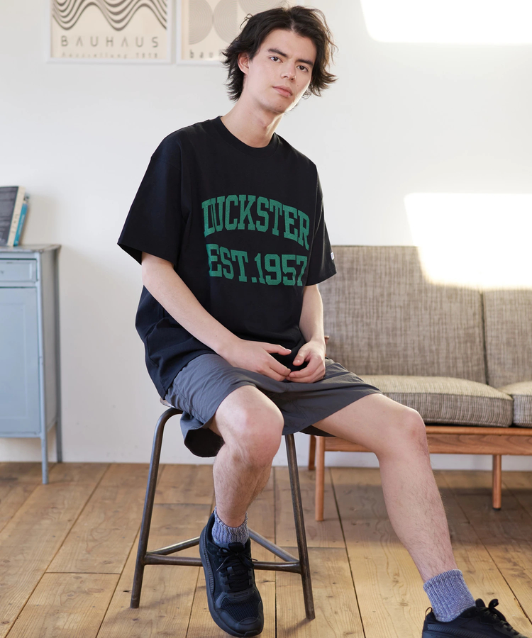 go slow caravan(ゴースローキャラバン) |DUCKSTER/ダックスター RUSSELL ATHLETIC 別注TEE《カレッジビッグロゴ》 (MENS)