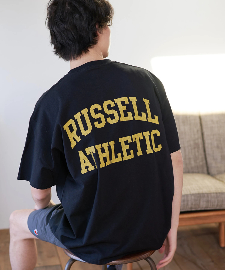 go slow caravan(ゴースローキャラバン) |DUCKSTER/ダックスター RUSSELL ATHLETIC 別注TEE《カレッジビッグロゴ》 (MENS)