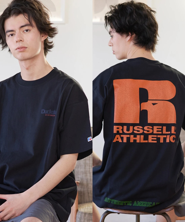 go slow caravan(ゴースローキャラバン) |DUCKSTER/ダックスター RUSSELL ATHLETIC 別注TEE《Rロゴ》 (MENS)