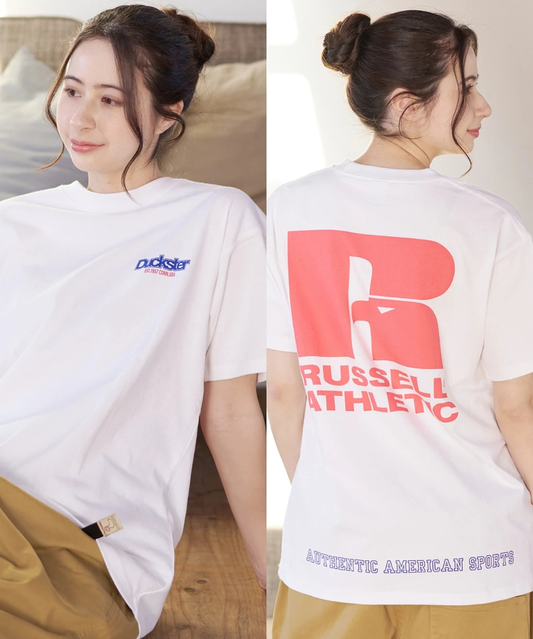 go slow caravan(ゴースローキャラバン) |DUCKSTER/ダックスター RUSSELL ATHLETIC 別注TEE《Rロゴ》 (MENS)