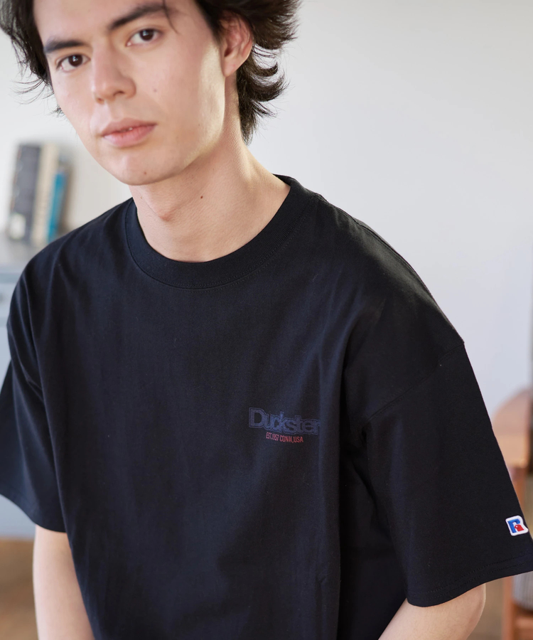 go slow caravan(ゴースローキャラバン) |DUCKSTER/ダックスター RUSSELL ATHLETIC 別注TEE《Rロゴ》 (MENS)