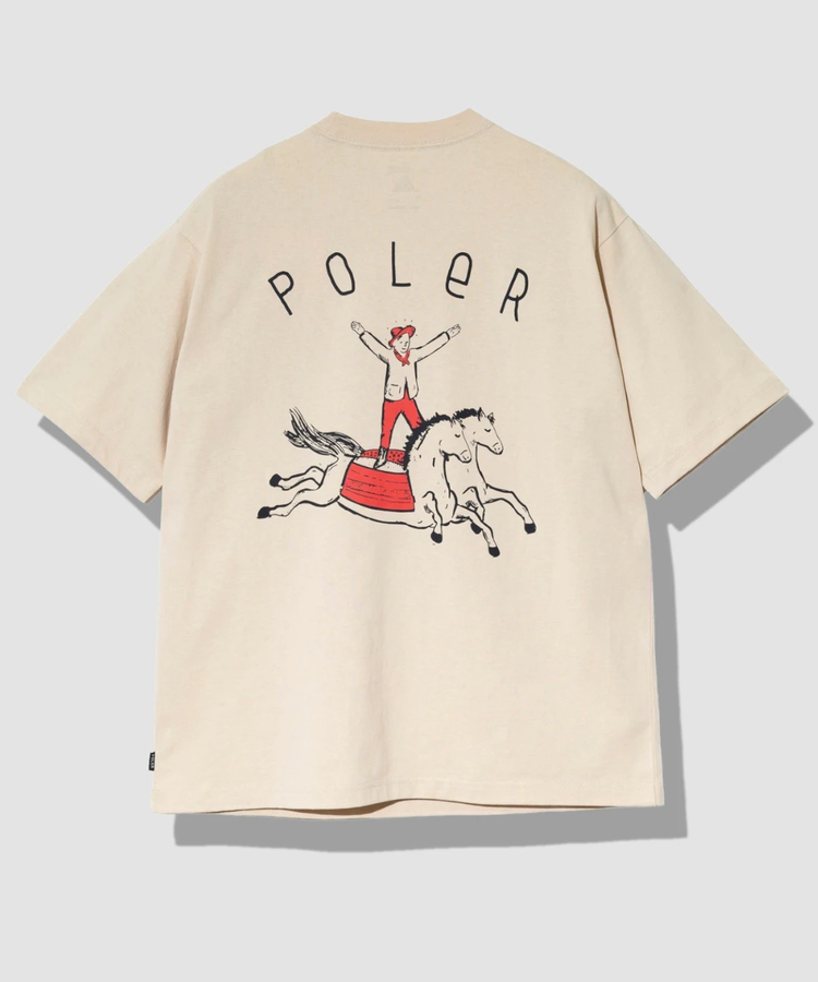 go slow caravan(ゴースローキャラバン) |POLeR/ポーラー HORSE RELAX FIT TEE (MENS)