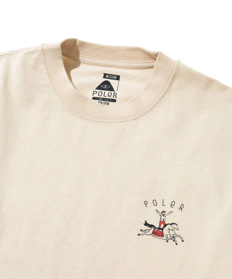 go slow caravan(ゴースローキャラバン) |POLeR/ポーラー HORSE RELAX FIT TEE (MENS)