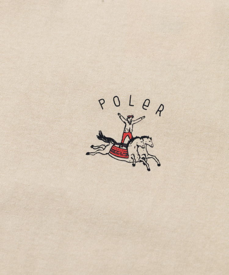go slow caravan(ゴースローキャラバン) |POLeR/ポーラー HORSE RELAX FIT TEE (MENS)