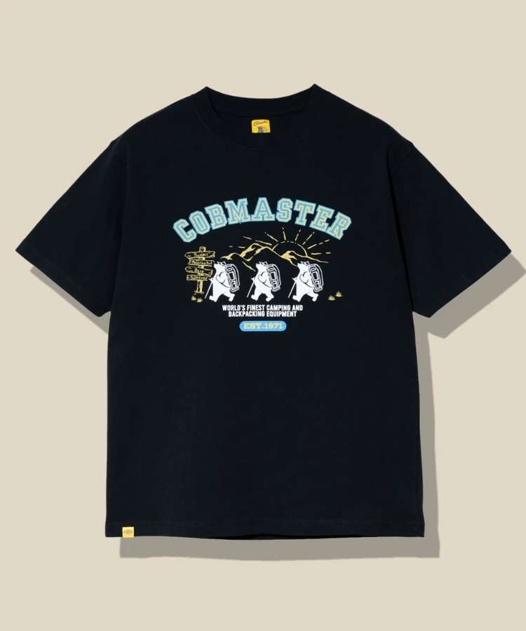go slow caravan(ゴースローキャラバン) |COBMASTER/コブマスター 吸水速乾天竺  ベーシックTEE《ハイキングベアー》(MENS)