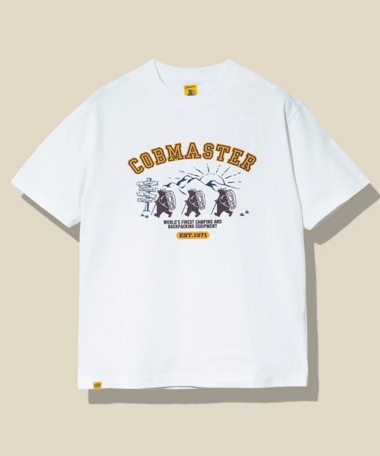 go slow caravan(ゴースローキャラバン) |COBMASTER/コブマスター 吸水速乾天竺  ベーシックTEE《ハイキングベアー》(MENS)