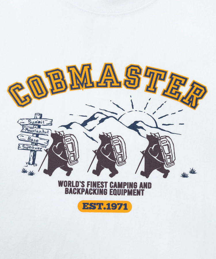 go slow caravan(ゴースローキャラバン) |COBMASTER/コブマスター 吸水速乾天竺  ベーシックTEE《ハイキングベアー》(MENS)