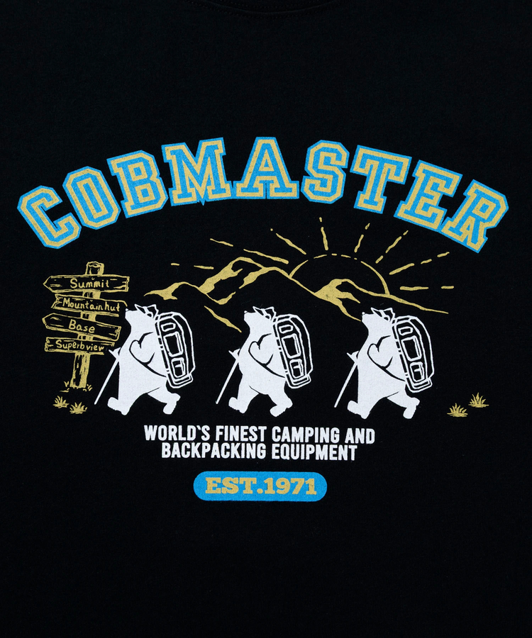 go slow caravan(ゴースローキャラバン) |COBMASTER/コブマスター 吸水速乾天竺  ベーシックTEE《ハイキングベアー》(MENS)