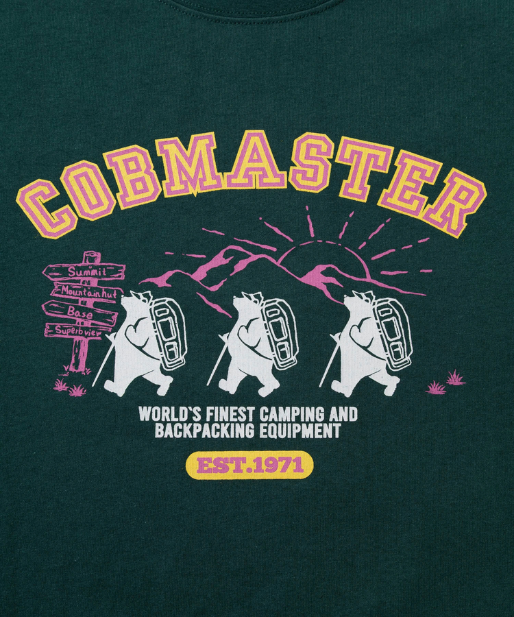 go slow caravan(ゴースローキャラバン) |COBMASTER/コブマスター 吸水速乾天竺  ベーシックTEE《ハイキングベアー》(MENS)