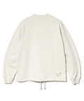 go slow caravan(ゴースローキャラバン) |空紡糸裏毛 スキレットピザクマ ヘムスピンドルクルースウェット (MENS/WOMENS)
