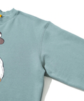 go slow caravan(ゴースローキャラバン) |空紡糸裏毛 スキレットピザクマ ヘムスピンドルクルースウェット (MENS/WOMENS)