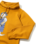 go slow caravan(ゴースローキャラバン) |空紡糸裏毛 スキレットピザ猫 ヘムスピンドルフーディー (MENS/WOMENS)