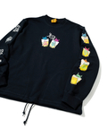 go slow caravan(ゴースローキャラバン) |空紡糸裏毛 猫と麦酒 ヘムスピンドルクルースウェット (MENS/WOMENS)