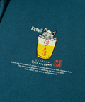 go slow caravan(ゴースローキャラバン) |空紡糸裏毛 猫と麦酒ヘムスピンドル BOX フーディー (MENS/WOMENS)