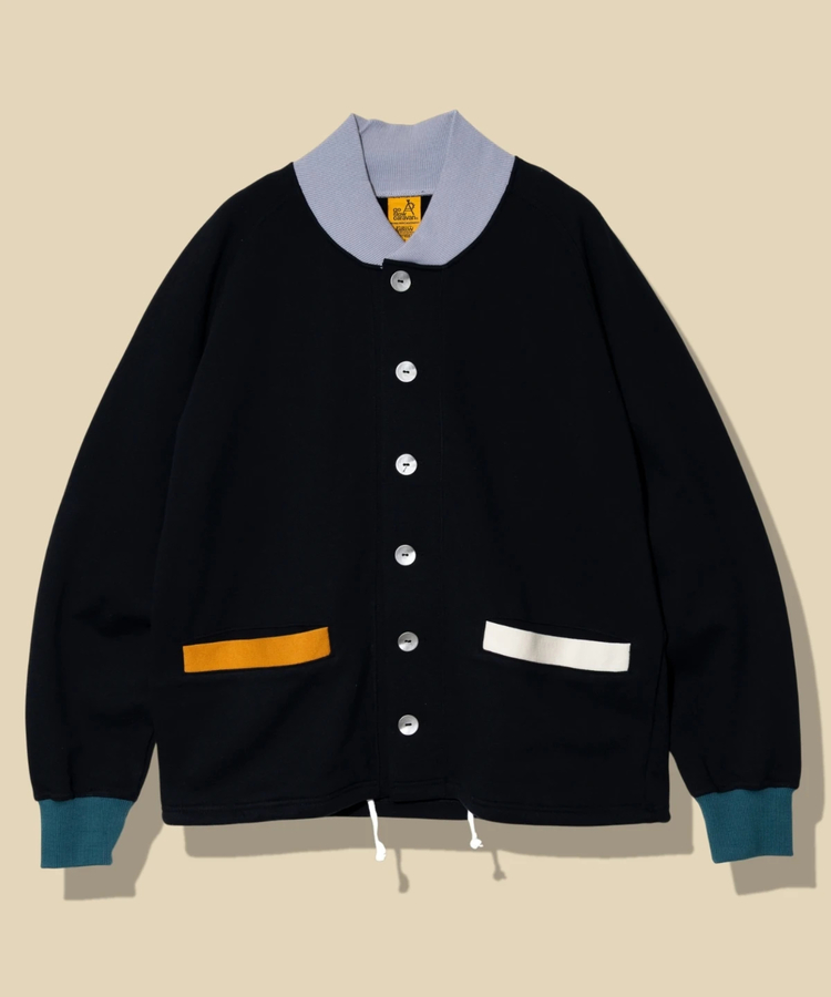 go slow caravan(ゴースローキャラバン) |空紡糸裏毛 マルチカラー サーコート (MENS)