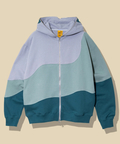 go slow caravan(ゴースローキャラバン) |空紡糸裏毛 CRAZY切替 FULL ZIP パーカー (MENS)