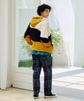 go slow caravan(ゴースローキャラバン) |空紡糸裏毛 CRAZY切替 FULL ZIP パーカー (MENS)