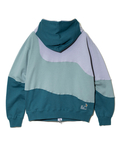 go slow caravan(ゴースローキャラバン) |空紡糸裏毛 CRAZY切替 FULL ZIP パーカー (MENS)