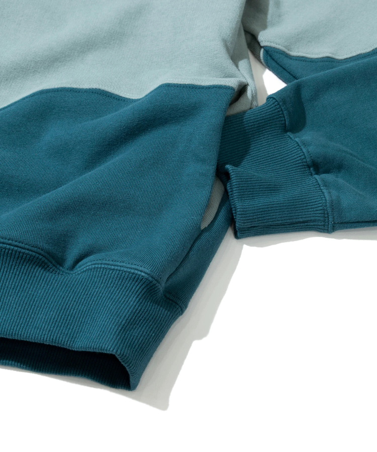 go slow caravan(ゴースローキャラバン) |空紡糸裏毛 CRAZY切替 FULL ZIP パーカー (MENS)