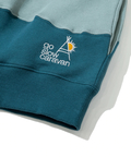 go slow caravan(ゴースローキャラバン) |空紡糸裏毛 CRAZY切替 FULL ZIP パーカー (MENS)