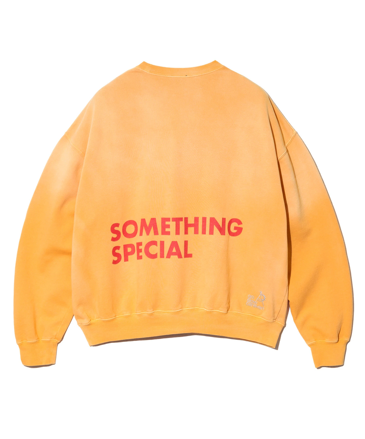 go slow caravan(ゴースローキャラバン) |SALO裏起毛 グラデフェード BOX クルースウェット SOMETHING SP (MENS)