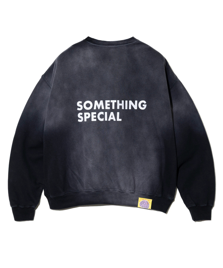 go slow caravan(ゴースローキャラバン) |SALO裏起毛 グラデフェード BOX クルースウェット SOMETHING SP (MENS)