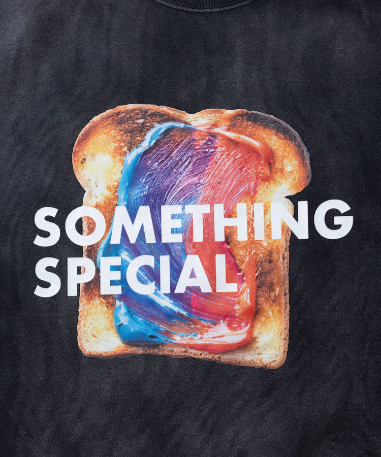 go slow caravan(ゴースローキャラバン) |SALO裏起毛 グラデフェード BOX クルースウェット SOMETHING SP (MENS)