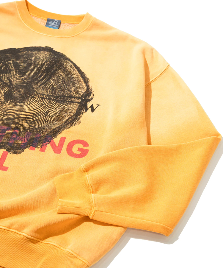 go slow caravan(ゴースローキャラバン) |SALO裏起毛 グラデフェード BOX クルースウェット SOMETHING SP (MENS)