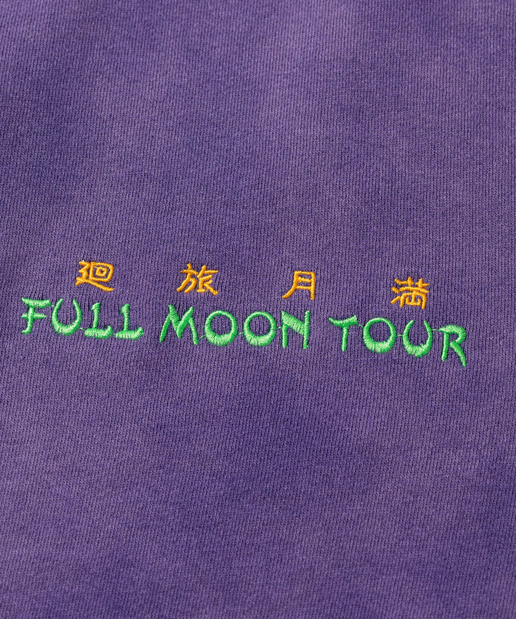 go slow caravan(ゴースローキャラバン) |SALO裏起毛 ケミカル/フェード BOX クルースウェット FULL MOON (MENS)