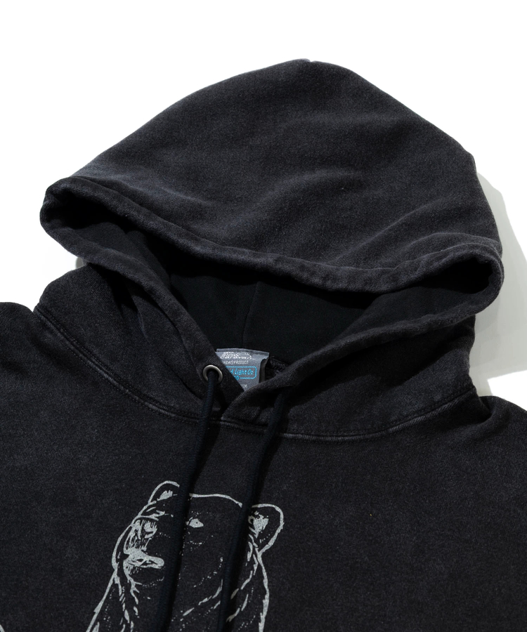 go slow caravan(ゴースローキャラバン) |SALO裏起毛 ケミカル フーディー ヴィンテージおでんクマ (MENS)