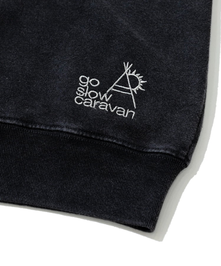 go slow caravan(ゴースローキャラバン) |SALO裏起毛 ケミカル フーディー ヴィンテージおでんクマ (MENS)