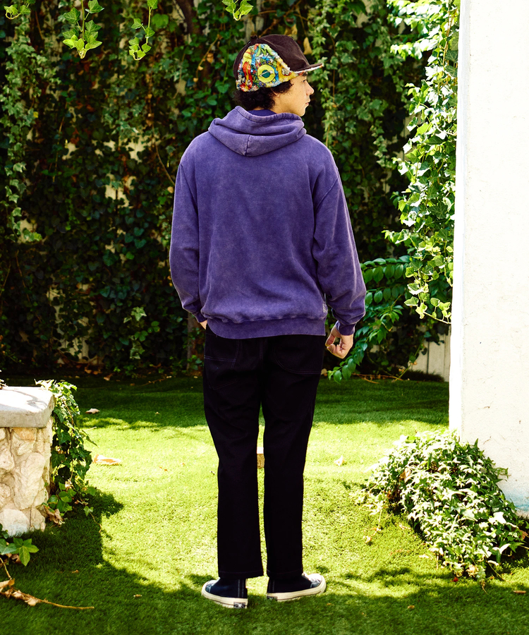 go slow caravan(ゴースローキャラバン) |SALO裏起毛 ケミカル フーディー NOUメッセージ (MENS)