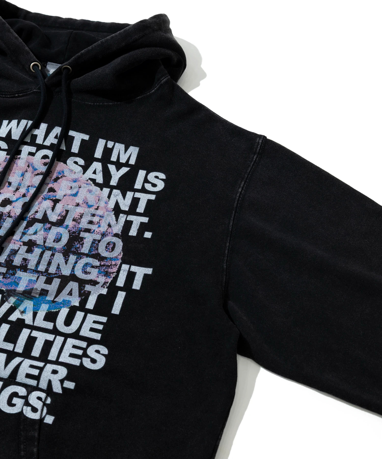 go slow caravan(ゴースローキャラバン) |SALO裏起毛 ケミカル フーディー NOUメッセージ (MENS)