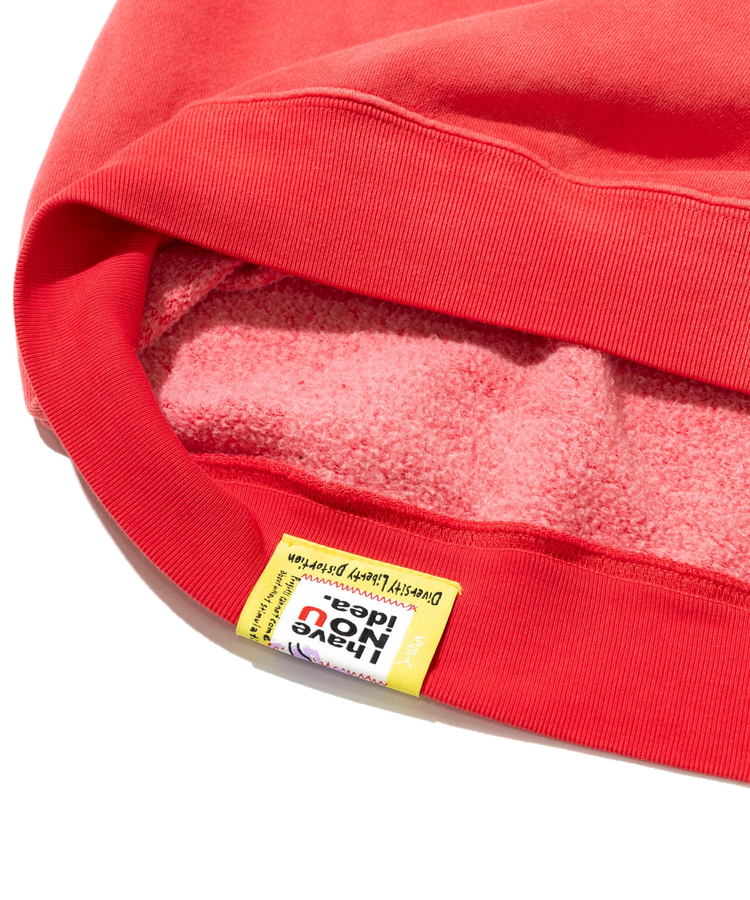 go slow caravan(ゴースローキャラバン) |SALO裏起毛グラデフェード BOX クルースウェット I HAVE NOU IDEA (MENS)