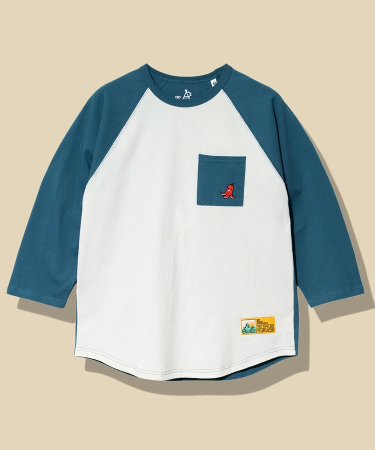 go slow caravan(ゴースローキャラバン) |USA/C 色々PKT刺繍 8分袖 BB TEE (MENS)