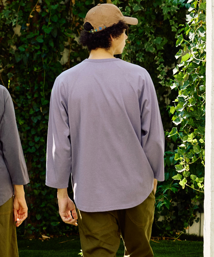 go slow caravan(ゴースローキャラバン) |USA/C 色々PKT刺繍 8分袖 BB TEE (MENS)