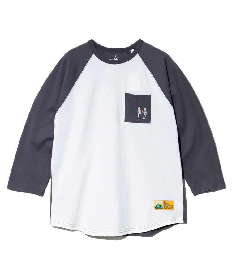 go slow caravan(ゴースローキャラバン) |USA/C 色々PKT刺繍 8分袖 BB TEE (MENS)