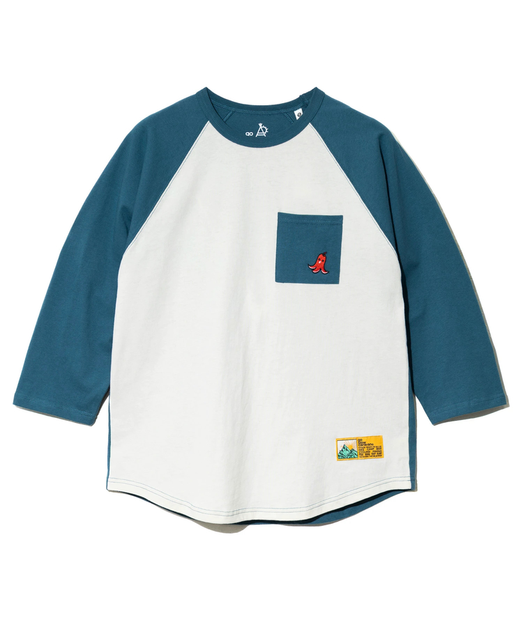go slow caravan(ゴースローキャラバン) |USA/C 色々PKT刺繍 8分袖 BB TEE (MENS)