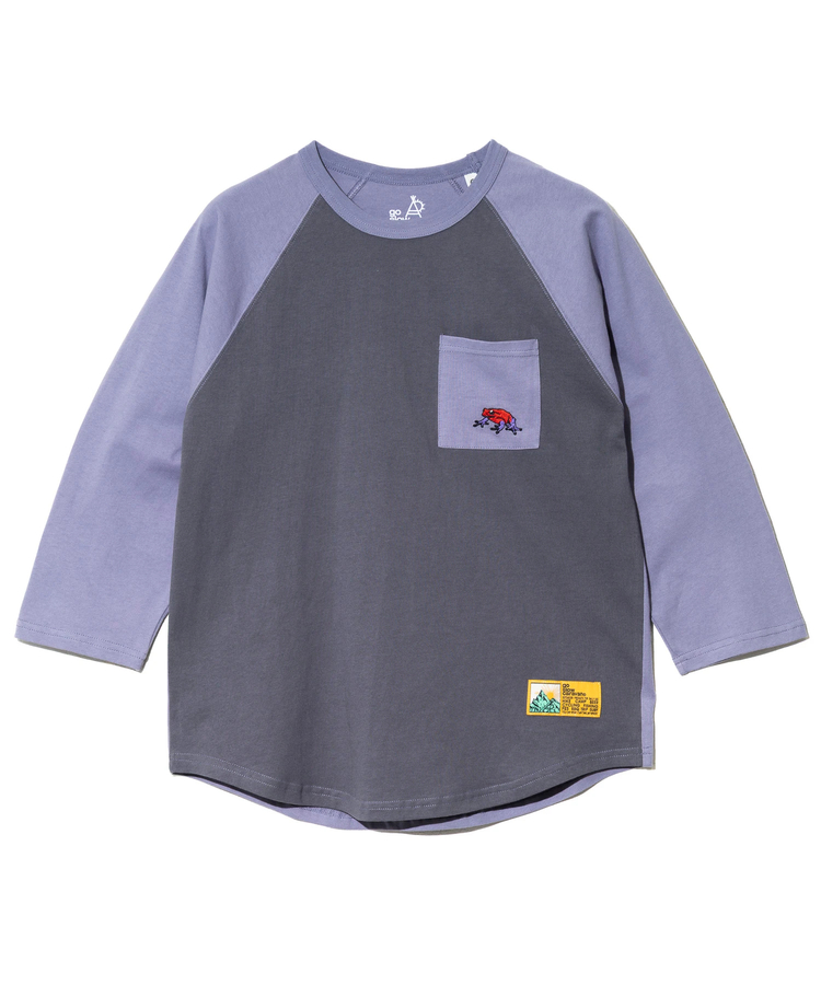 go slow caravan(ゴースローキャラバン) |USA/C 色々PKT刺繍 8分袖 BB TEE (MENS)