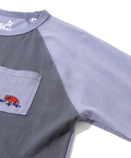 go slow caravan(ゴースローキャラバン) |USA/C 色々PKT刺繍 8分袖 BB TEE (MENS)