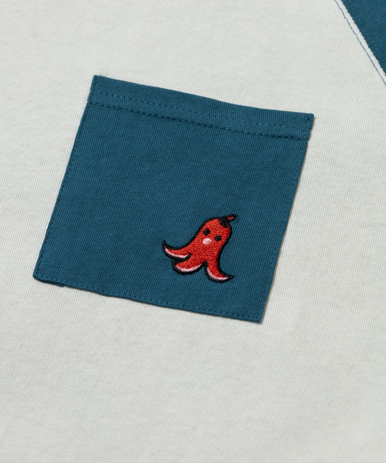 go slow caravan(ゴースローキャラバン) |USA/C 色々PKT刺繍 8分袖 BB TEE (MENS)